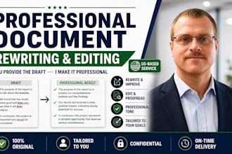professionally rewrite and edit your business documents