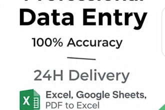 data entry in excel and google sheet