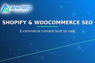 do ecommerce SEO for your shopify or woocommerce store