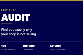audit your etsy shop and tell you why it is not converting