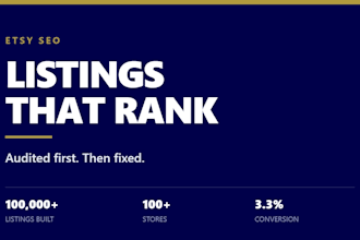 audit and optimize your etsy listings with keyword research and SEO