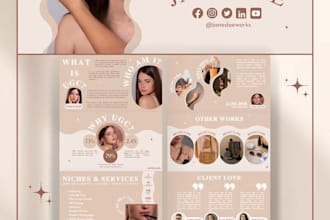 design a custom canva ugc portfolio website