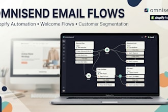 setup full omnisend flows, welcome series email automation shopify segmentation