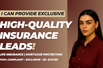 provide final expense, term life insurance and mortgage insurance leads