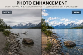 do photo upscale enhance object removal photoshop product image editing