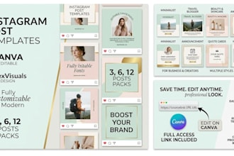 create social media canva template