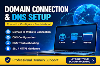 connect your domain to your website and fix dns issues