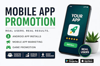 mobile app promotion android app installs, mobile app marketing game promotion