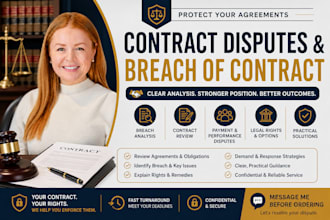 assist with breach of contract and civil contract disputes