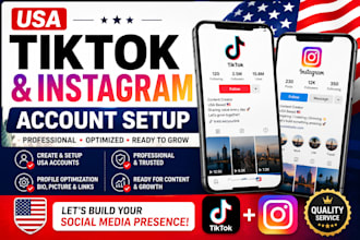 create usa tiktok warm up instagram usa tiktok account tiktok ads account
