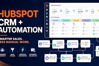setup hubspot CRM and workflow automation