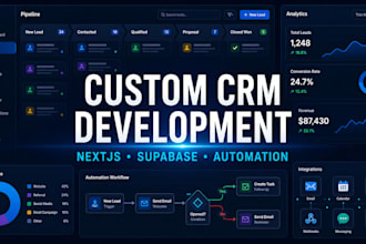 build or improve your nextjs and supabase CRM