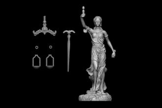 sculpt custom mythological statues,classical figurine,historical sculpt,3d print