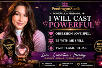 cast powerful obsession love spell, be with me spell, twin flame ritual