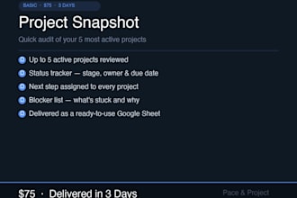 organize your active client projects and build a tracking system
