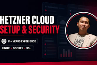 professionally set up, secure hetzner cloud infrastructure