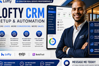 set up lofty crm lofty website design lofty website redesign lofty smart plan
