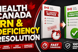 resolve health canada npn deficiency letters and irn responses fast