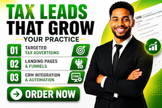 generate income tax leads, tax leads and tax prep leads for tax professionals