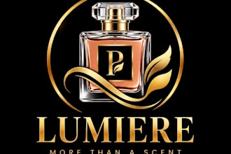 design luxury perfume cosmetics skincare logo