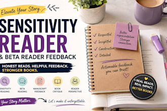 provide sensitivity reading beta reader feedback for your book romance ya lgbtq