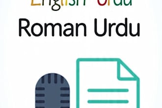 transcribe your audio to text in roman urdu and english
