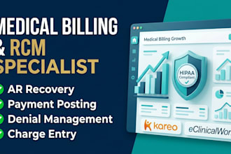 medical billing, ar follow up, payment posting and rcm
