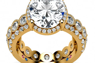 create 3d jewelry cad designs for rings and custom jewelry