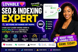 fix your lovable base44 bolt v0 website SEO to rank on google ai search