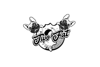 design simple vegan doughnut shop logo