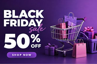 design digital banner ads halloween flyer poster black friday social post flyer