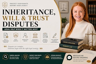 assist with inheritance will trust and probate estate disputes