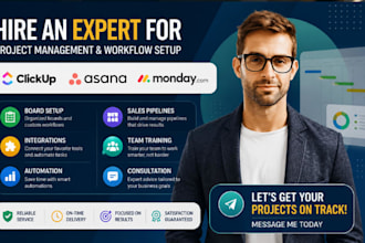 be your click up consultant setup clickup project management boards automation