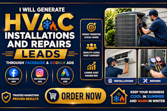 generate targeted hvac leads with facebook and google ads