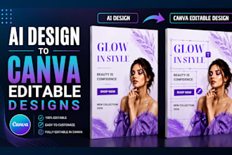 turn any ai design into ai canva editable templates