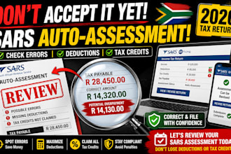 review south africa sars auto assessment, correct 2026 tax return filing errors
