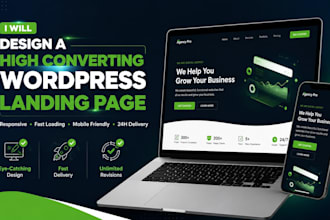 design landing page for your business,website,web design