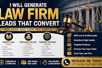 generate family law firm leads personal injury leads criminal defense leads