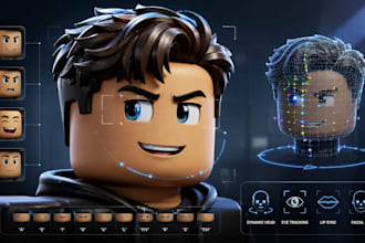 create roblox ugc face bundle with dynamic head facial rig and lip sync