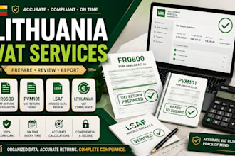 prepare fr0600 pvm101 isaf vat return lithuanian vat