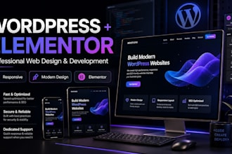build a wordpress elementor website