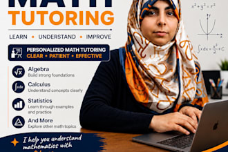 tutor you in mathematics and explain difficult concepts