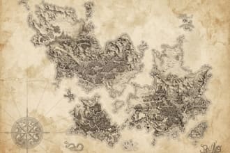 create high quality bespoke fantasy maps