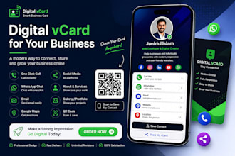create custom vcard for person and business