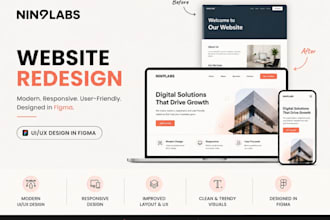redesign your website with a modern responsive UI UX design