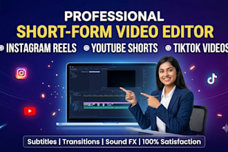 professionally edit your instagram reels and you tube shorts