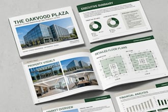 design a commercial real estate offering memorandum om