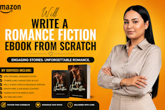 write a romance fiction ebook from scratch
