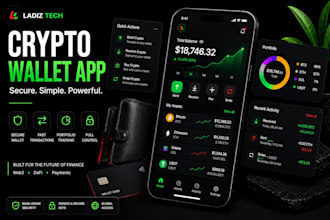 build crypto wallet app trading app blockchain app fintech app web3 wallet app