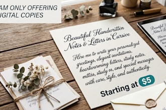do urgent neat handwritten notes